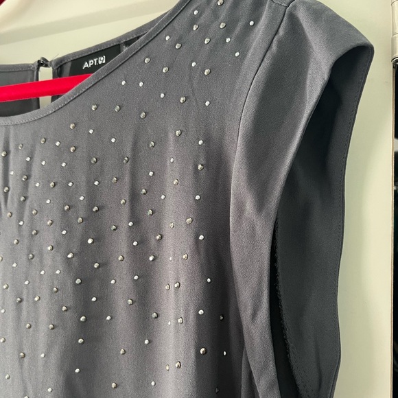 Apt. 9 Studded Cap Sleeve top. Beautiful and Sparkly - Picture 2 of 7